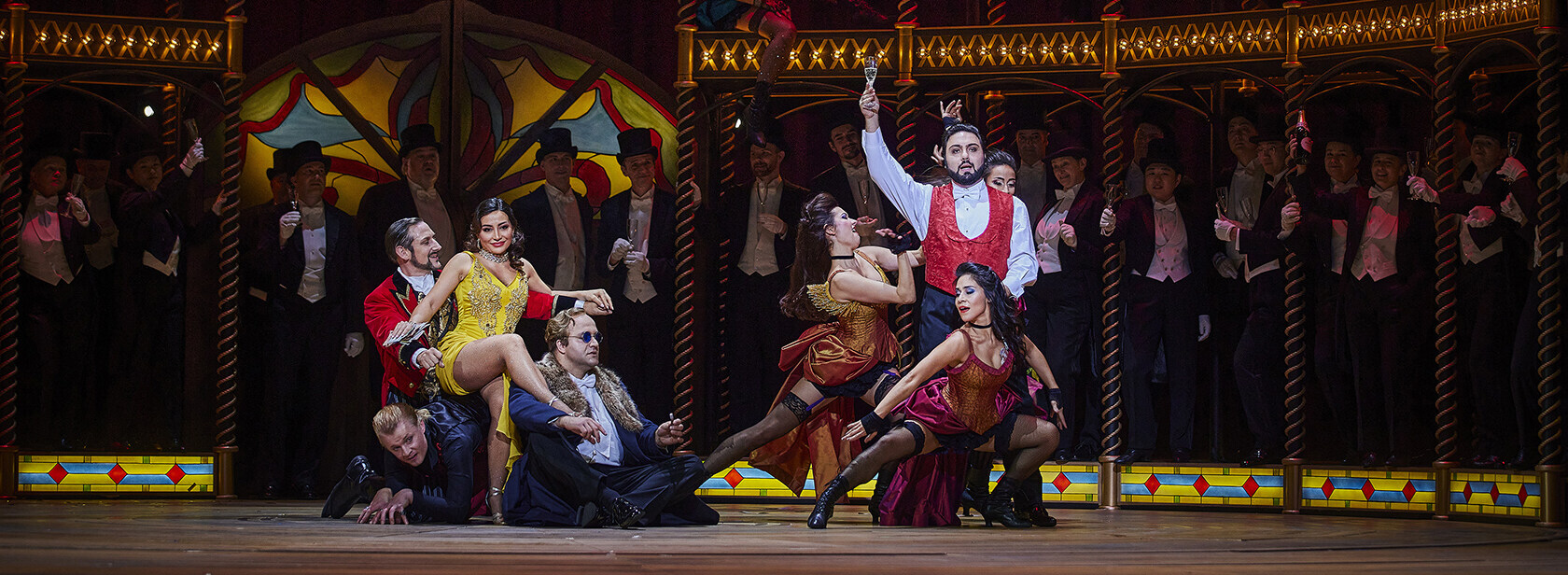 Szene aus der Oper »La traviata«