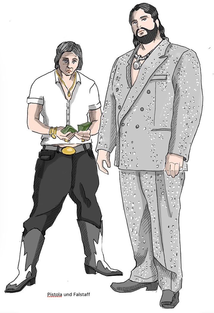 Falstaff Figurinen von Agathe MacQueen