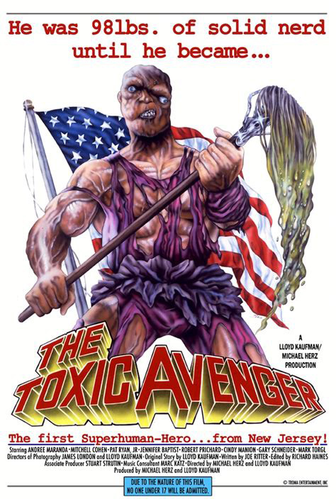 Filmplakat »The Toxic Avenger«, 1984