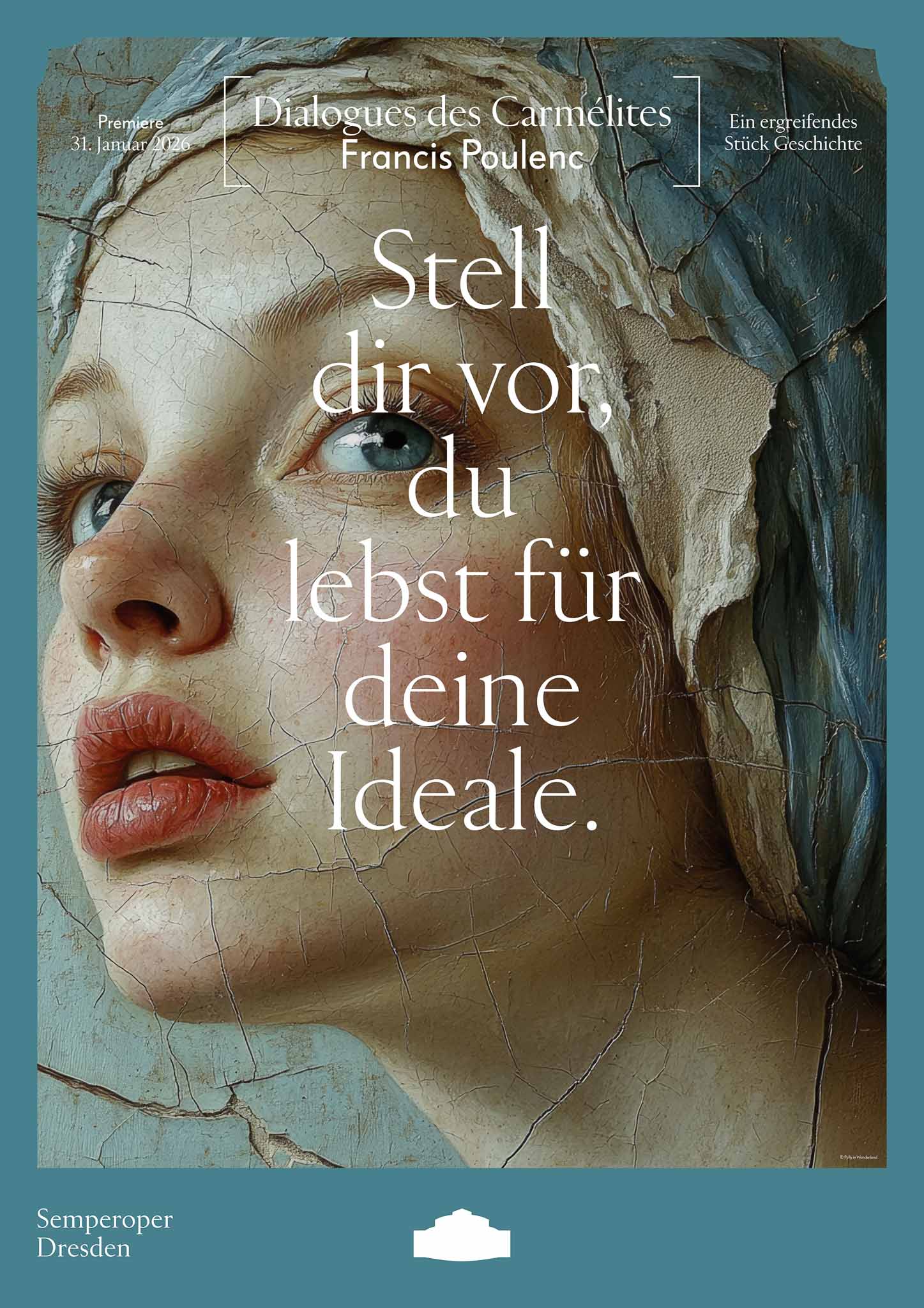 Premierenplakat „Dialogues des Carmelites“ 